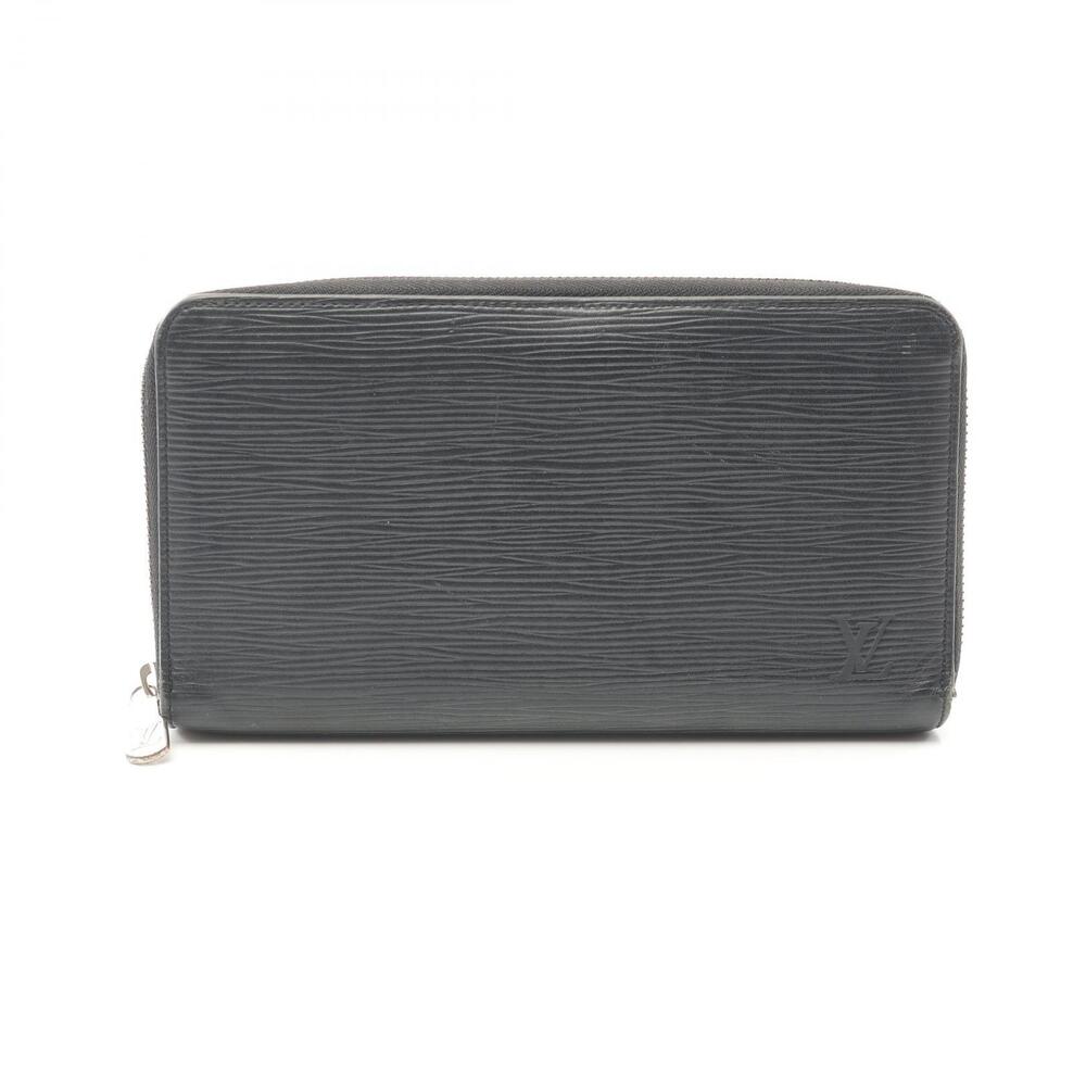 Louis Vuitton Zippy Organizer NM Round Wallet Leather Epi Black